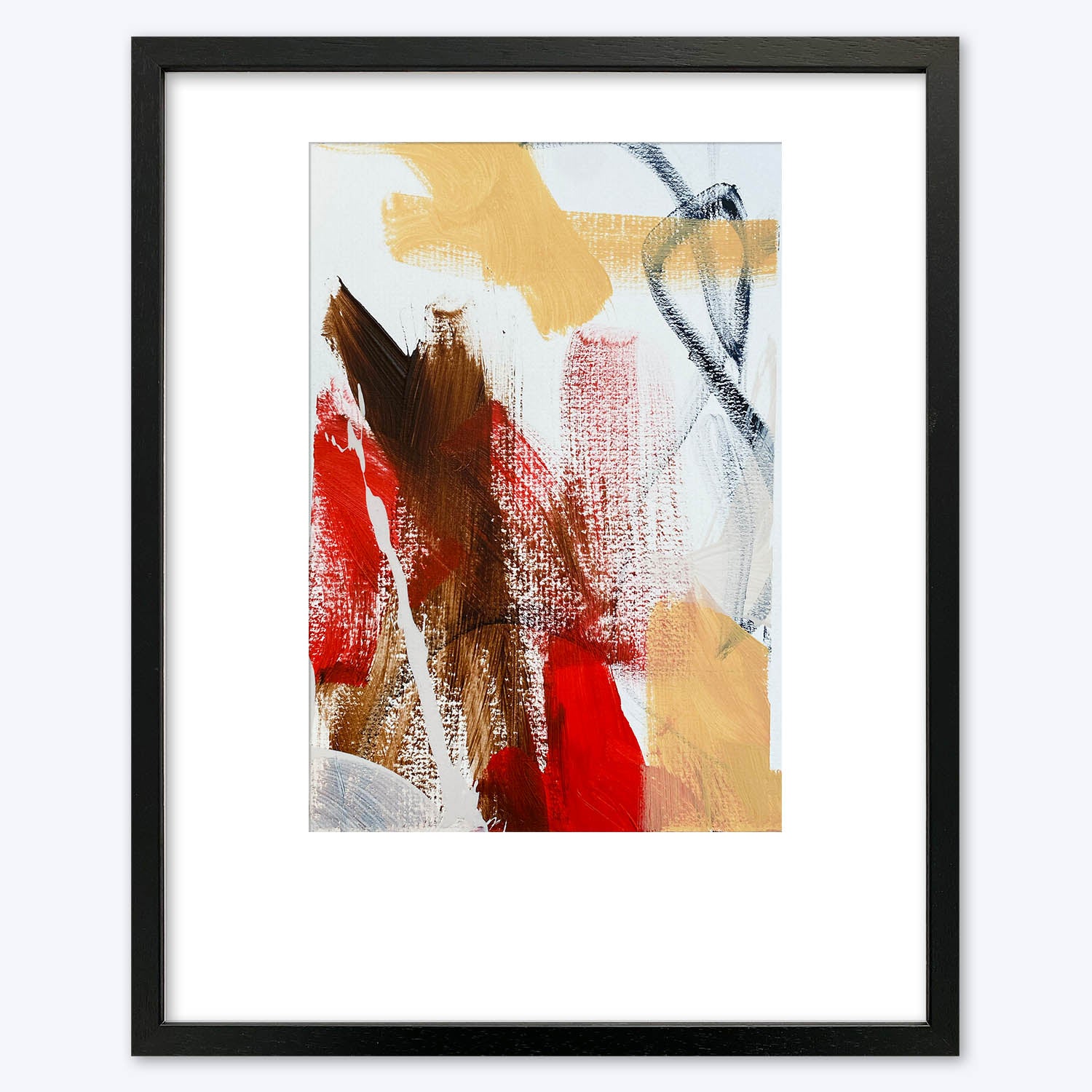 Composition 2 Framed Original Painting-framed-Painting-Abstract House