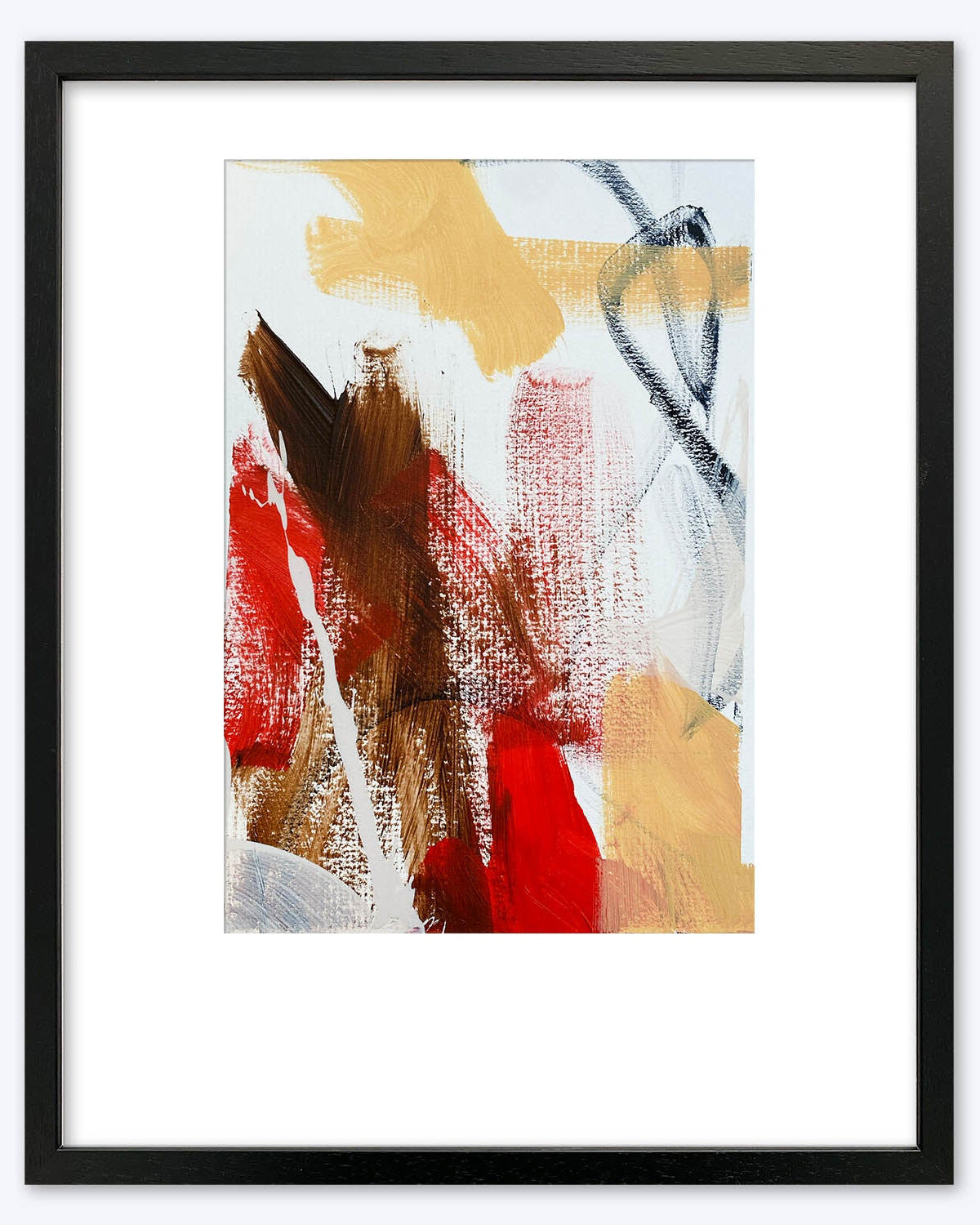 Composition 2 Framed Original Painting-framed-Painting-Abstract House