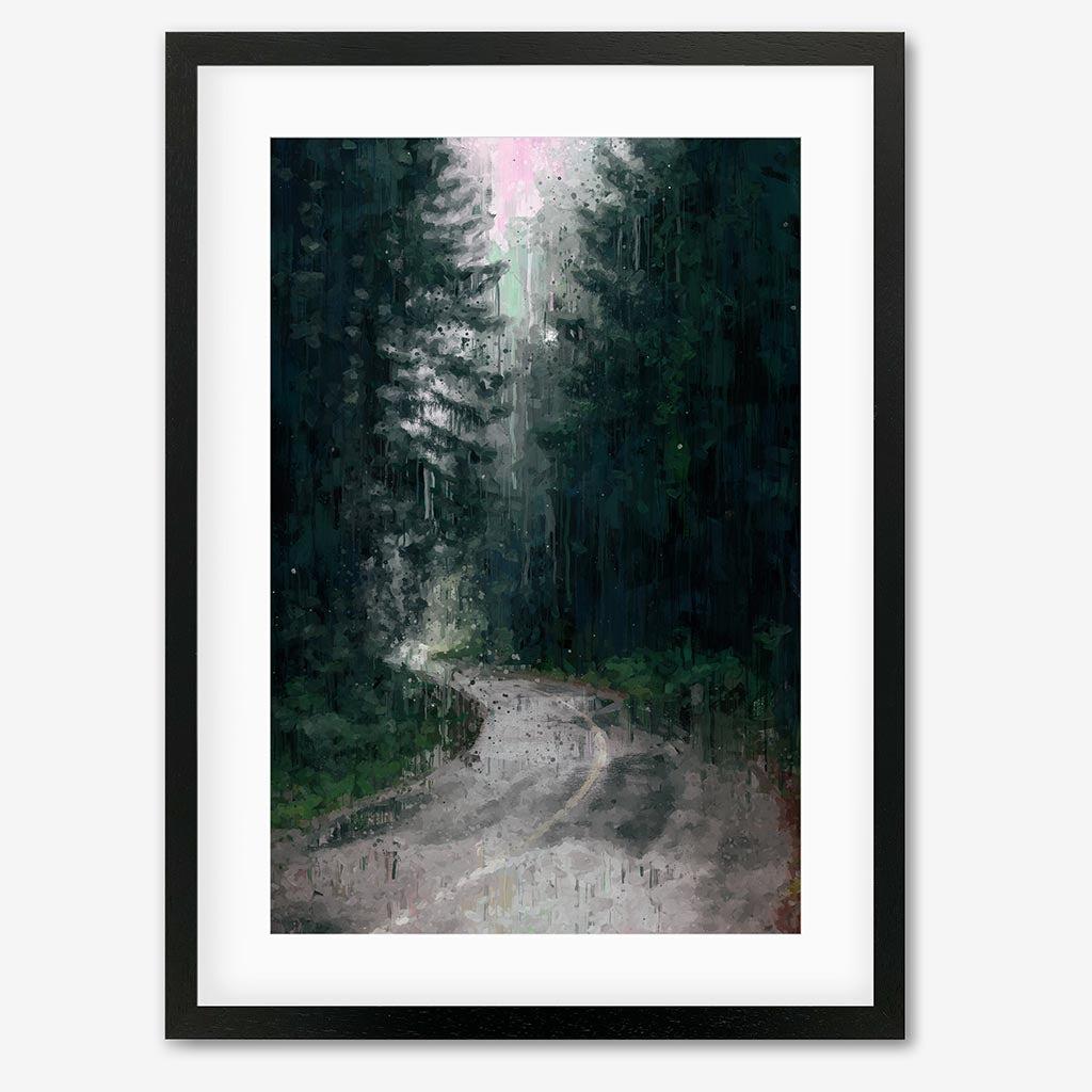 The Forest Fine Art Print - Black Frame - Abstract House