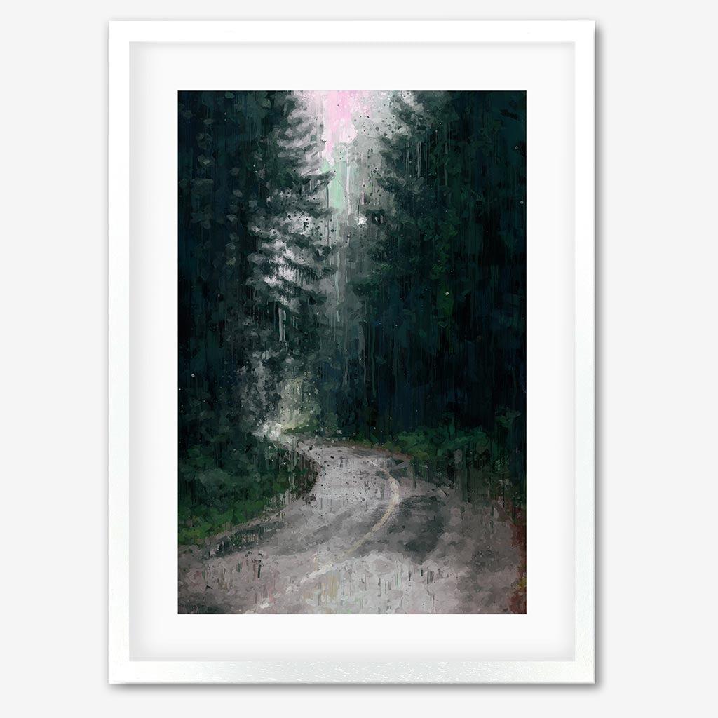 The Forest Fine Art Print - White Frame - Abstract House