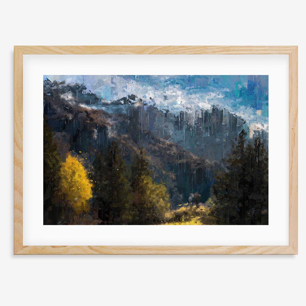 A Beautiful Landscape View Fine Art Print - Oak Frame - Abstract House