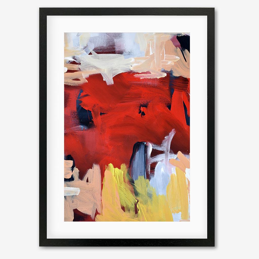 Abstraction 522 Art Print - Black Frame - Abstract House