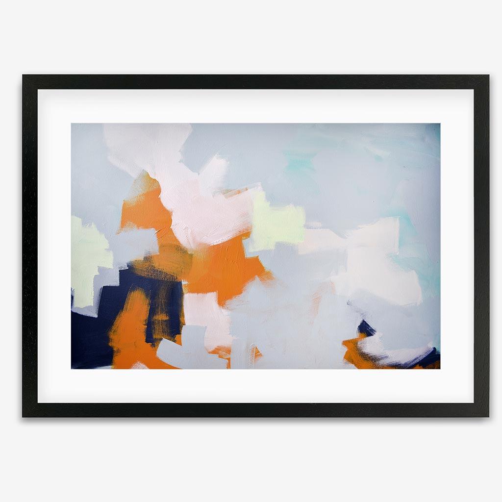 Abstract Clouds Art Print - Black Frame - Abstract House
