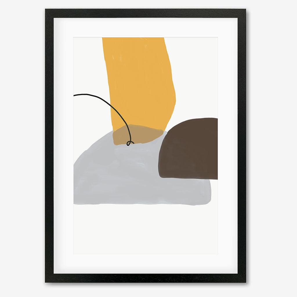 Abstract Design Art Print - Black Frame - Abstract House
