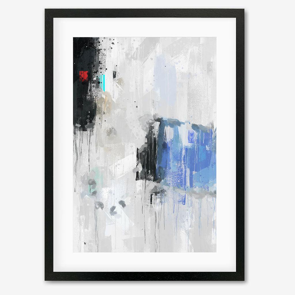 Abstract Textures Art Print - Black Frame - Abstract House