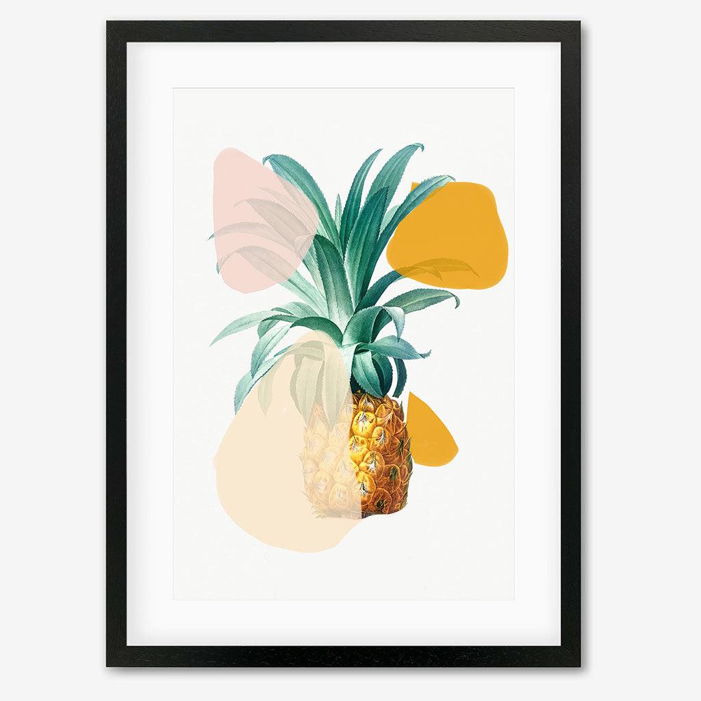 Abstract Pineapple Art Print - Black Frame - Abstract House