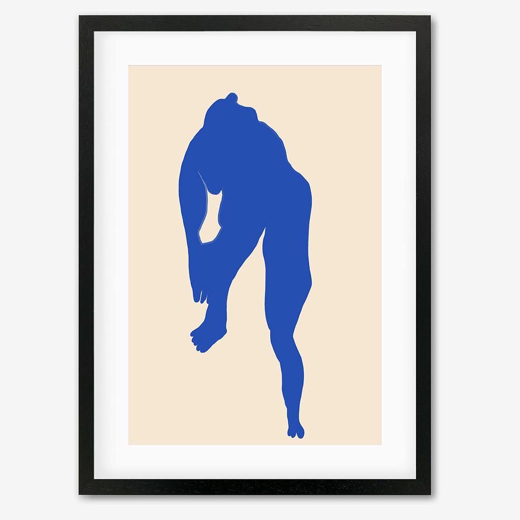 Matisse Female Nude Art Print - Black Frame - Abstract House