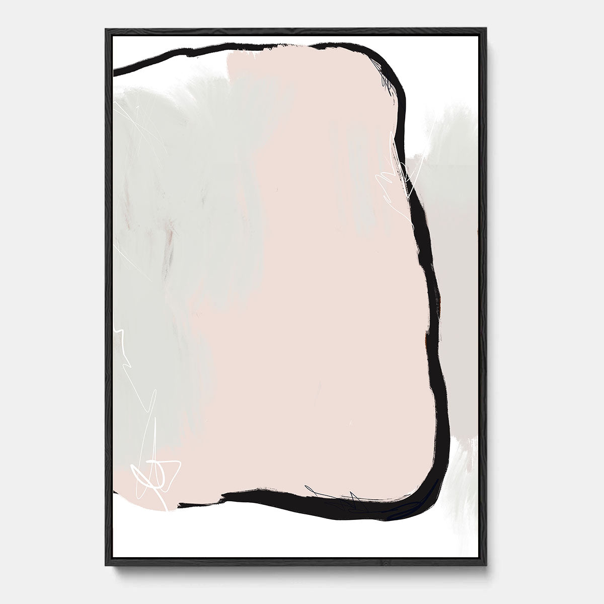 Abstract Study I Framed Canvas-framed-Canvas Prints-Abstract House