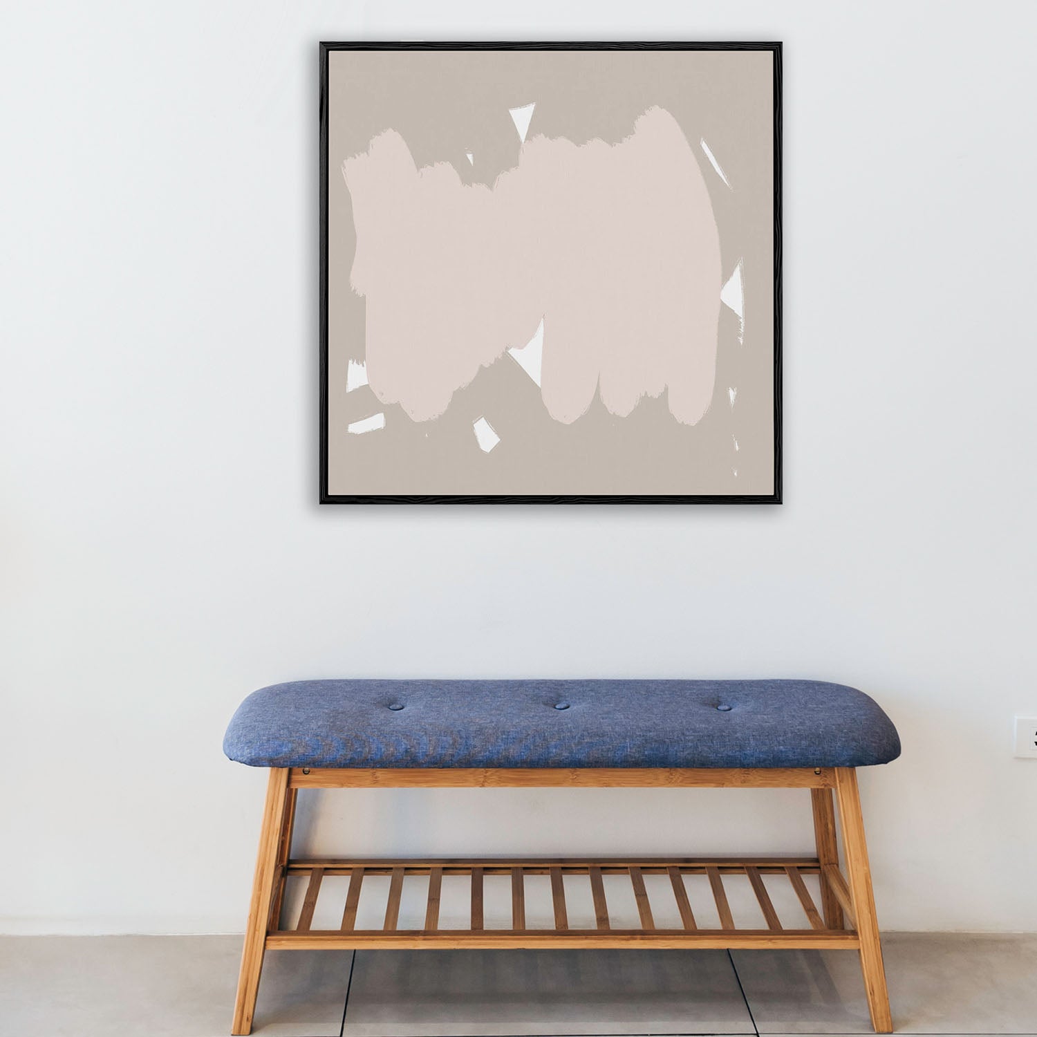 Abstract Study XII Framed Canvas-framed-Square Canvas Prints-Abstract House
