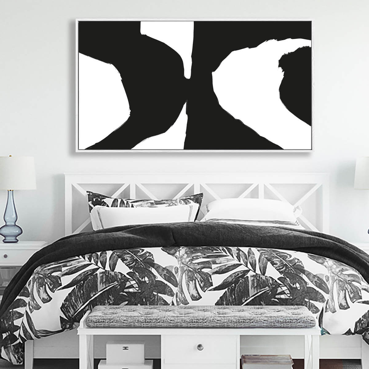 Black Optical Illusion Framed Canvas-framed-Canvas Prints-Abstract House