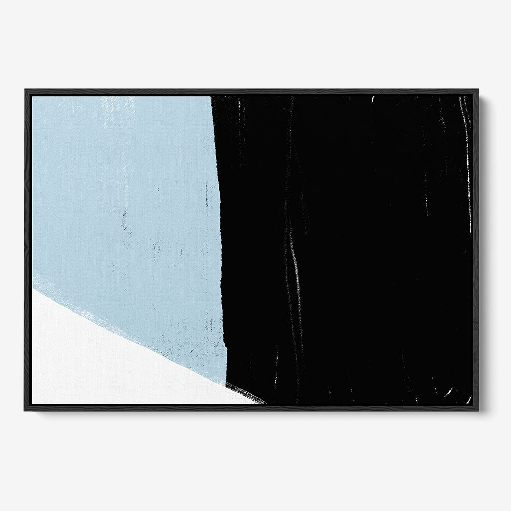 Bold Abstract Colour Blocks Framed Canvas Print-framed-Canvas Prints-Abstract House