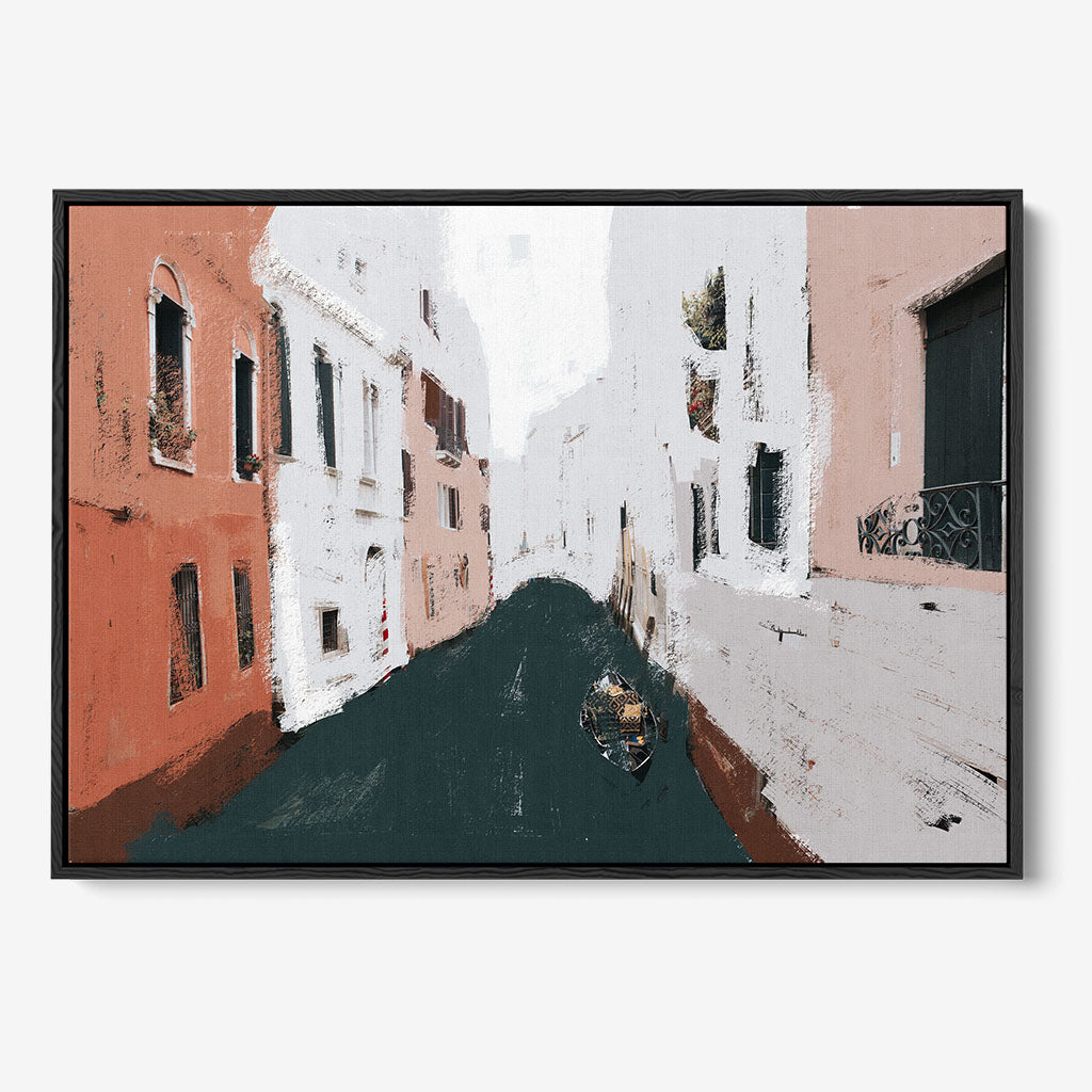 The River City Canvas Print-framed-Canvas Prints-Abstract House