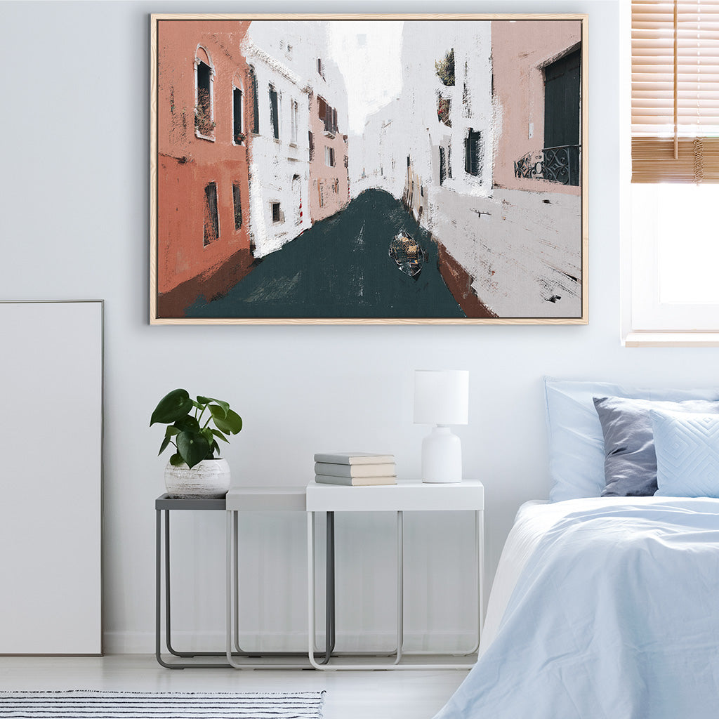 The River City Canvas Print-framed-Canvas Prints-Abstract House