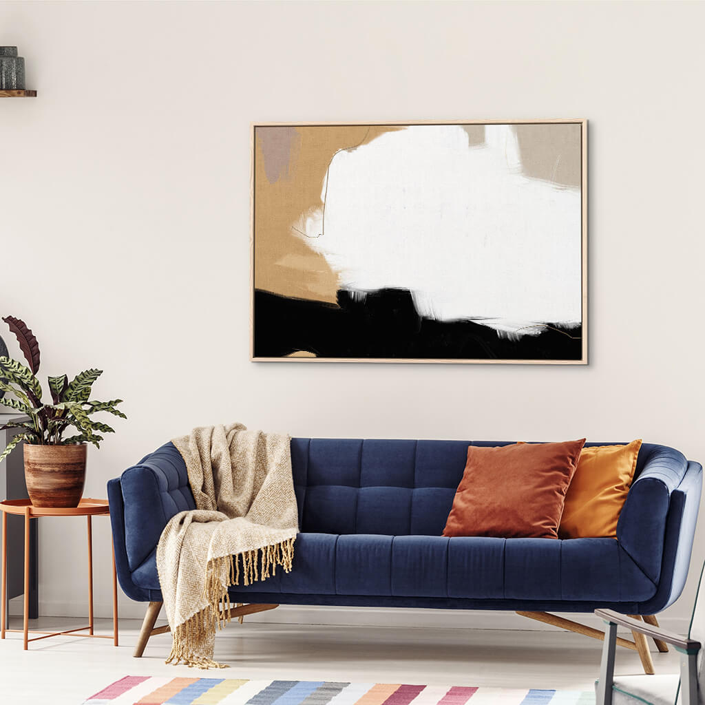 Neutral Cloud Canvas Print-framed-Canvas Prints-Abstract House