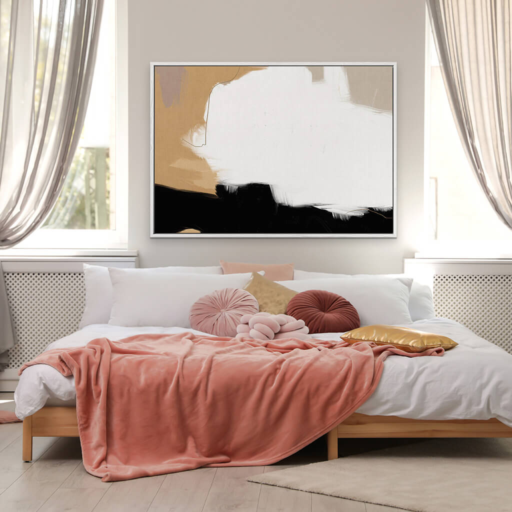 Neutral Cloud Canvas Print-framed-Canvas Prints-Abstract House