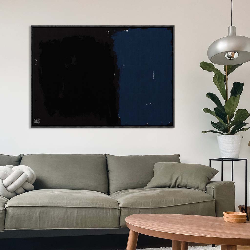 Worn Darkness Framed Canvas-framed-Canvas Prints-Abstract House