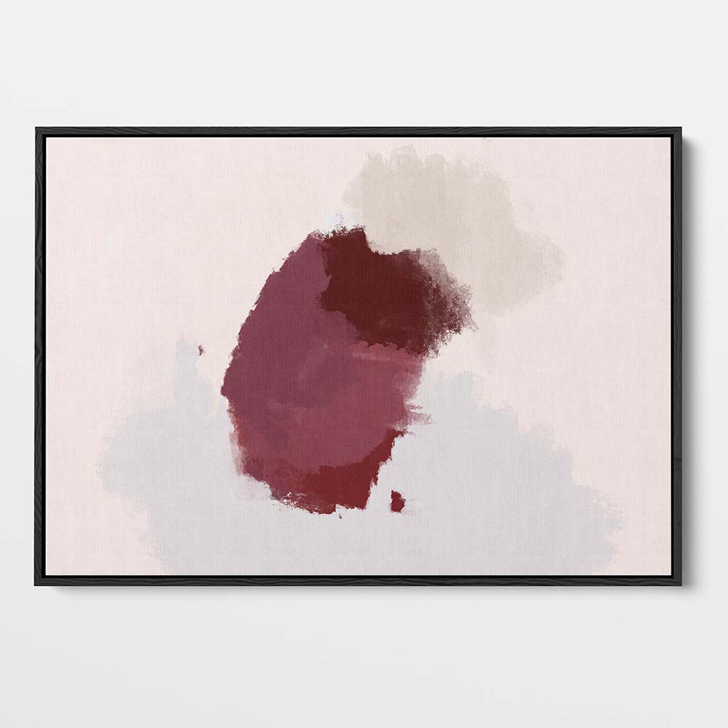 Neutral Blush Layers Framed Canvas-framed-Canvas Prints-Abstract House
