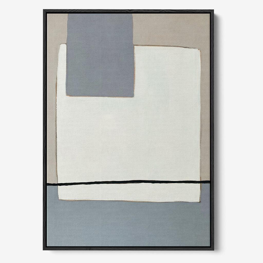 Calm Minimalism - Original Painting - - Abstract House