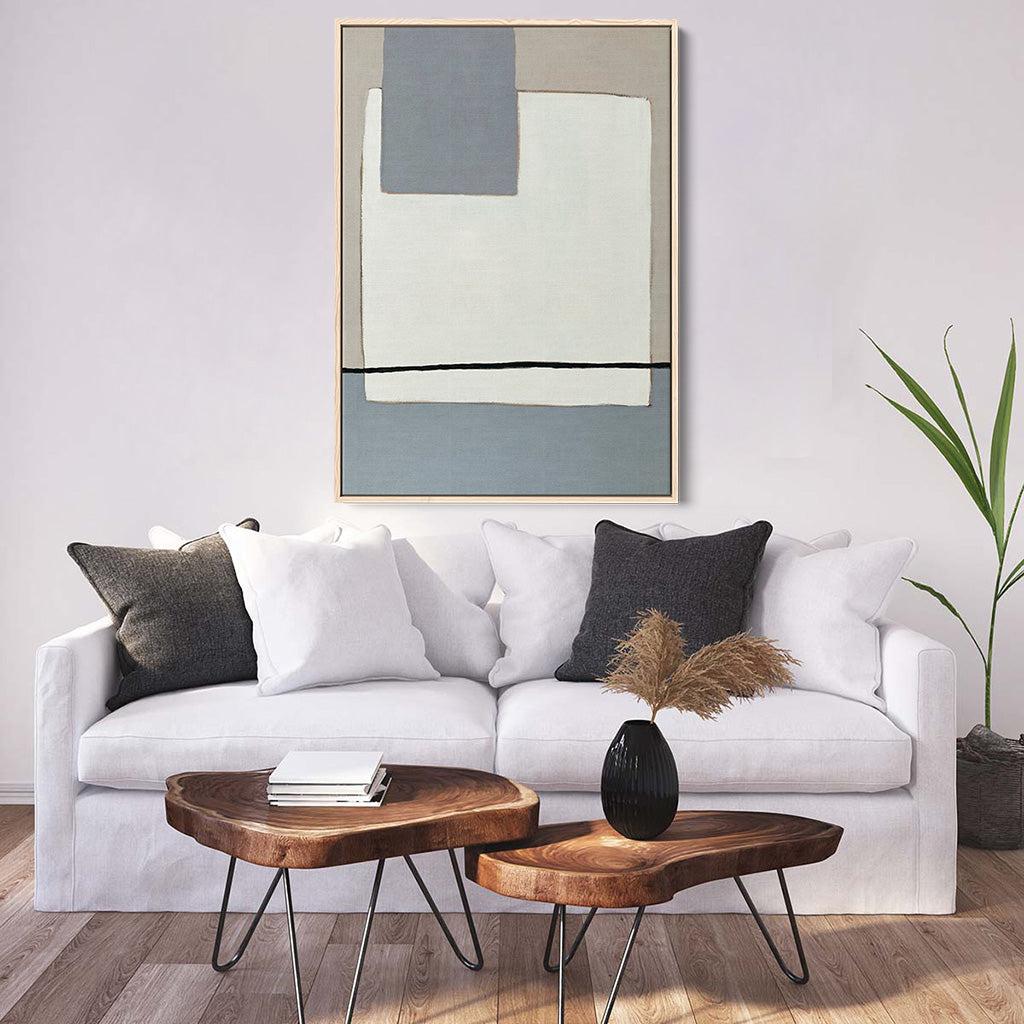 Calm Minimalism - Original Painting - - Abstract House