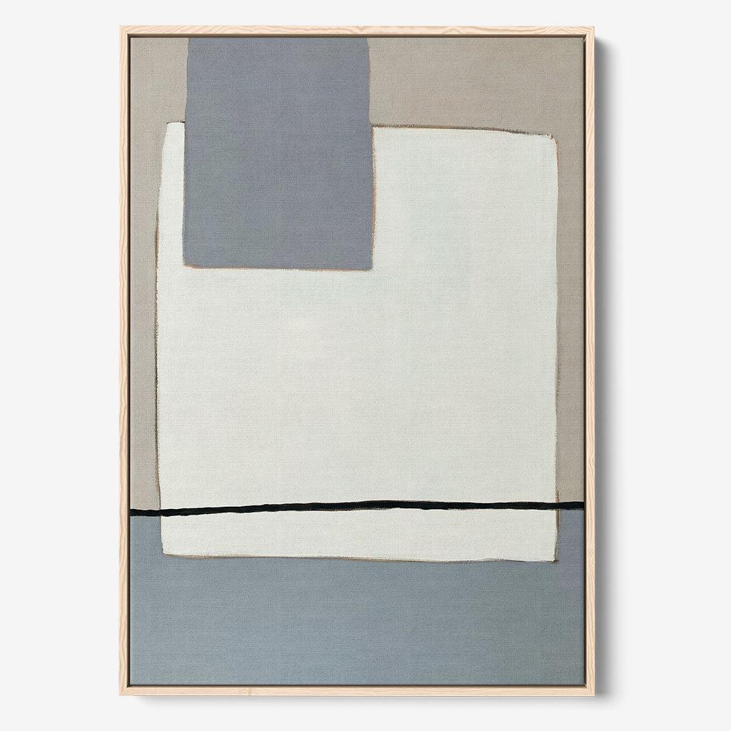 Calm Minimalism - Original Painting - - Abstract House