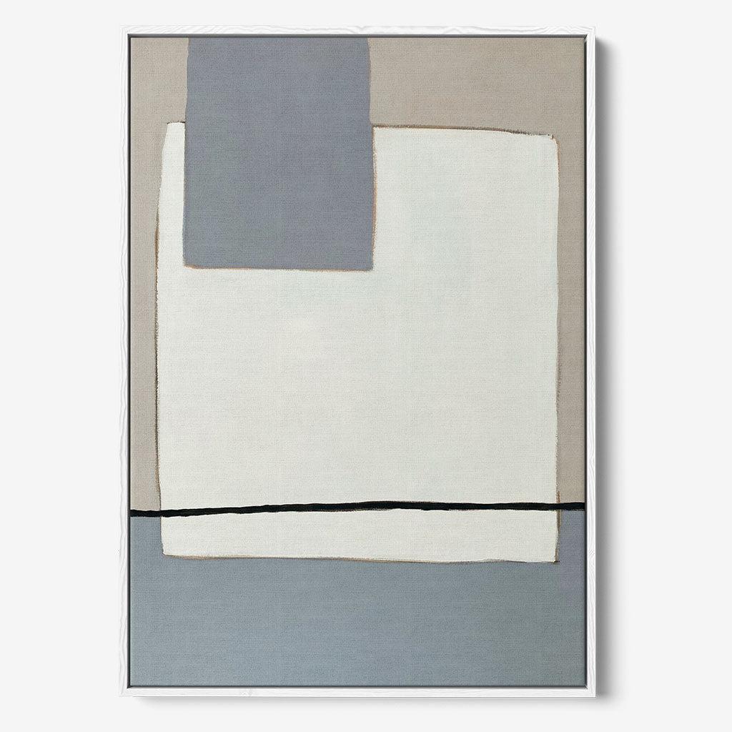 Calm Minimalism - Original Painting - - Abstract House