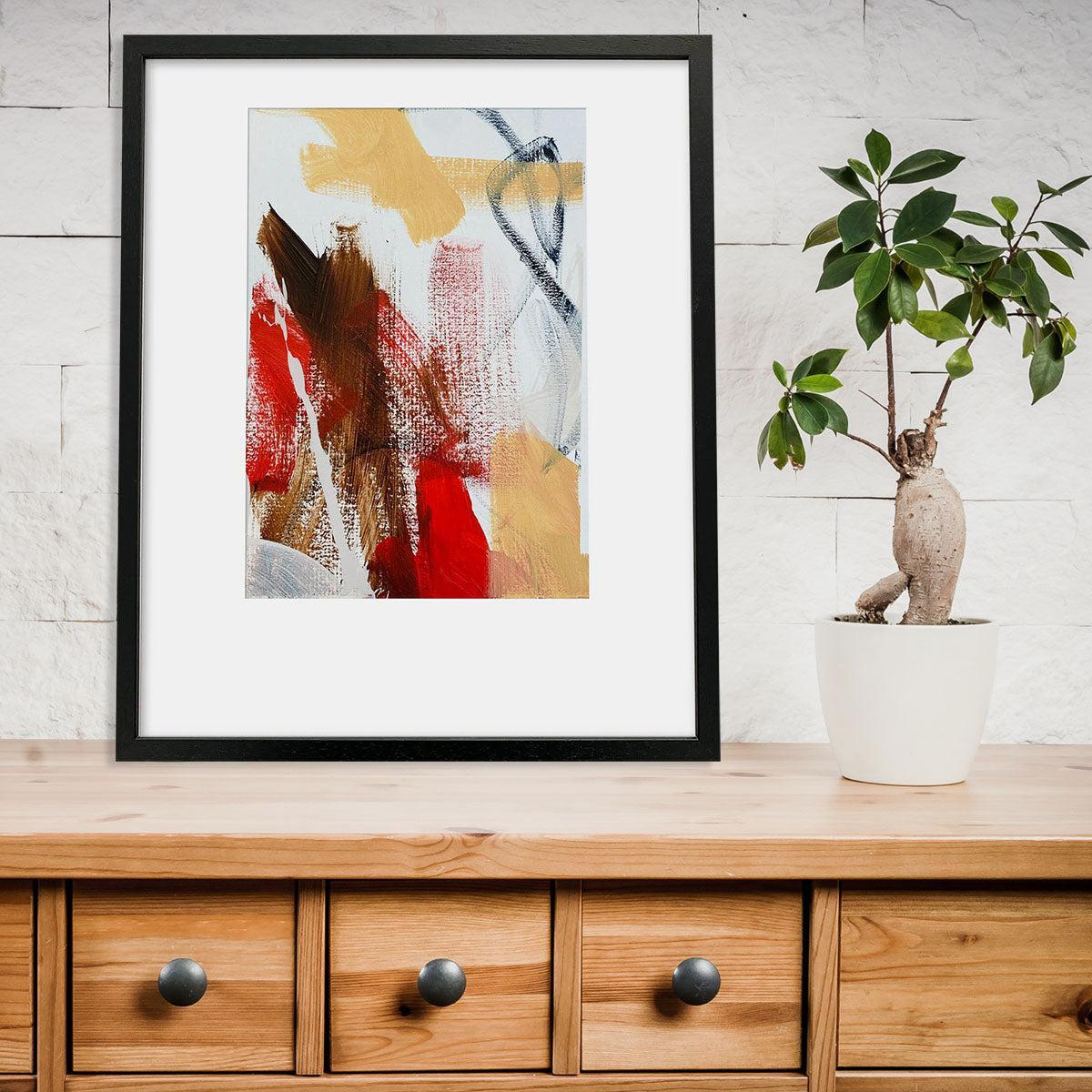 Composition 2 Framed Original Painting-framed-Painting-Abstract House