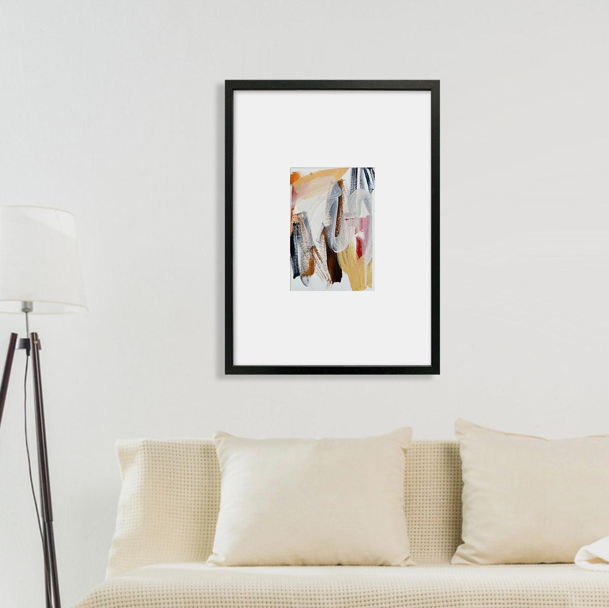 Composition 4 Framed Original Painting-framed-Painting-Abstract House