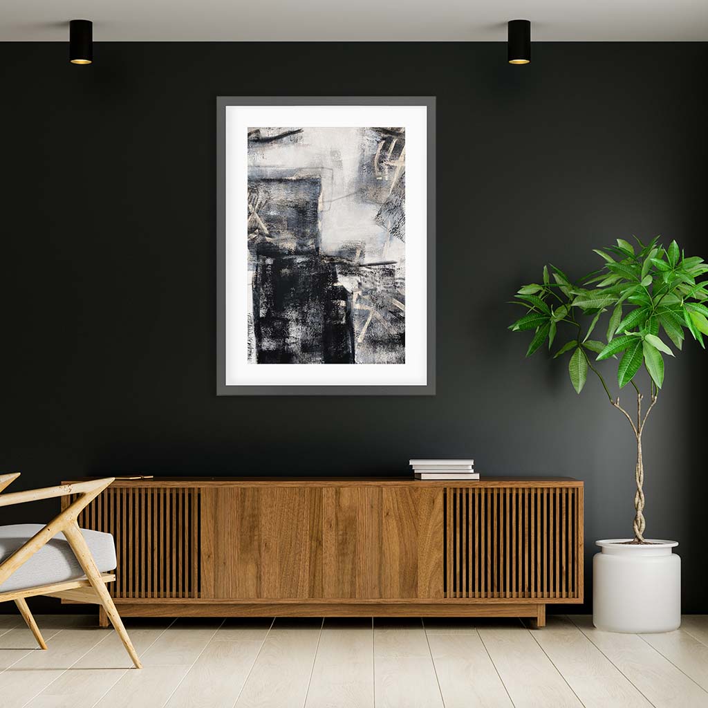 Abstraction 104 Art Print-framed-Wall Art Print-Abstract House