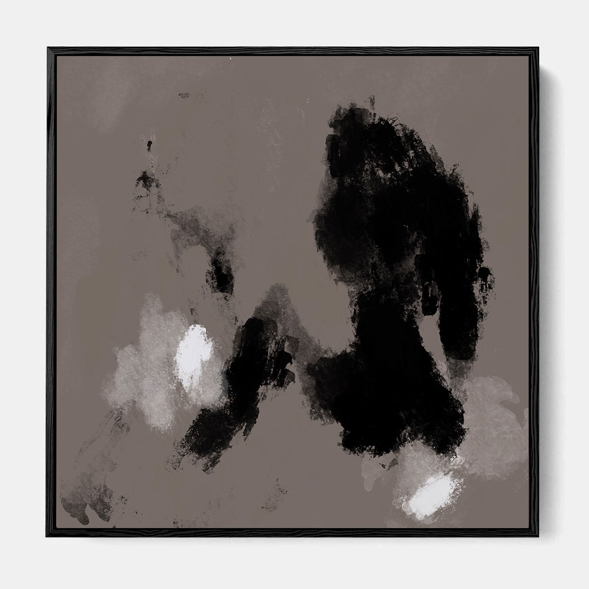 Dark Hues II Framed Canvas-framed-Square Canvas Prints-Abstract House