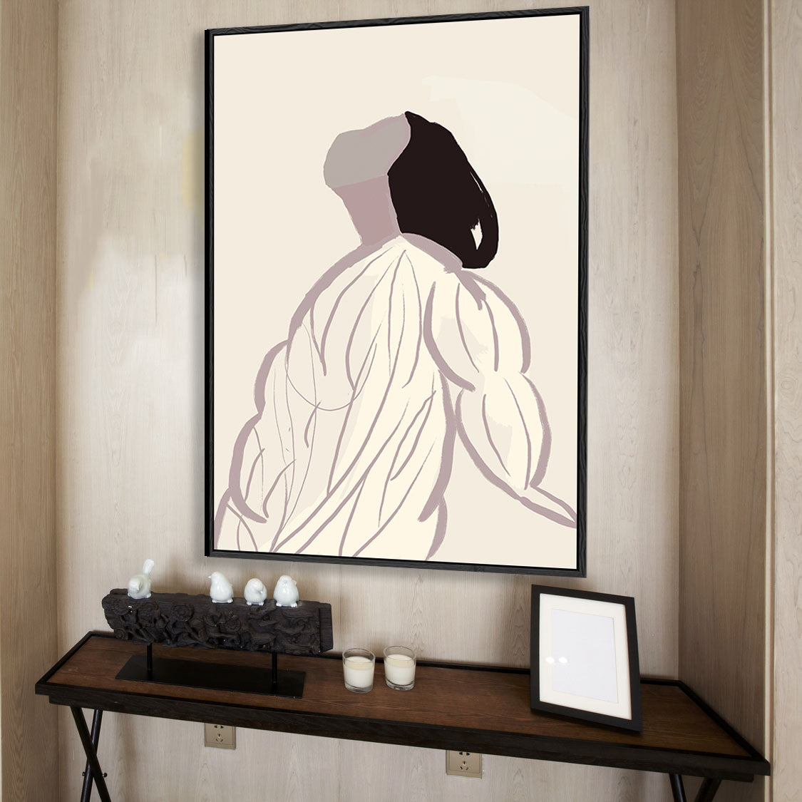 Daydreaming Girl Canvas Art Print-framed-Canvas Prints-Abstract House