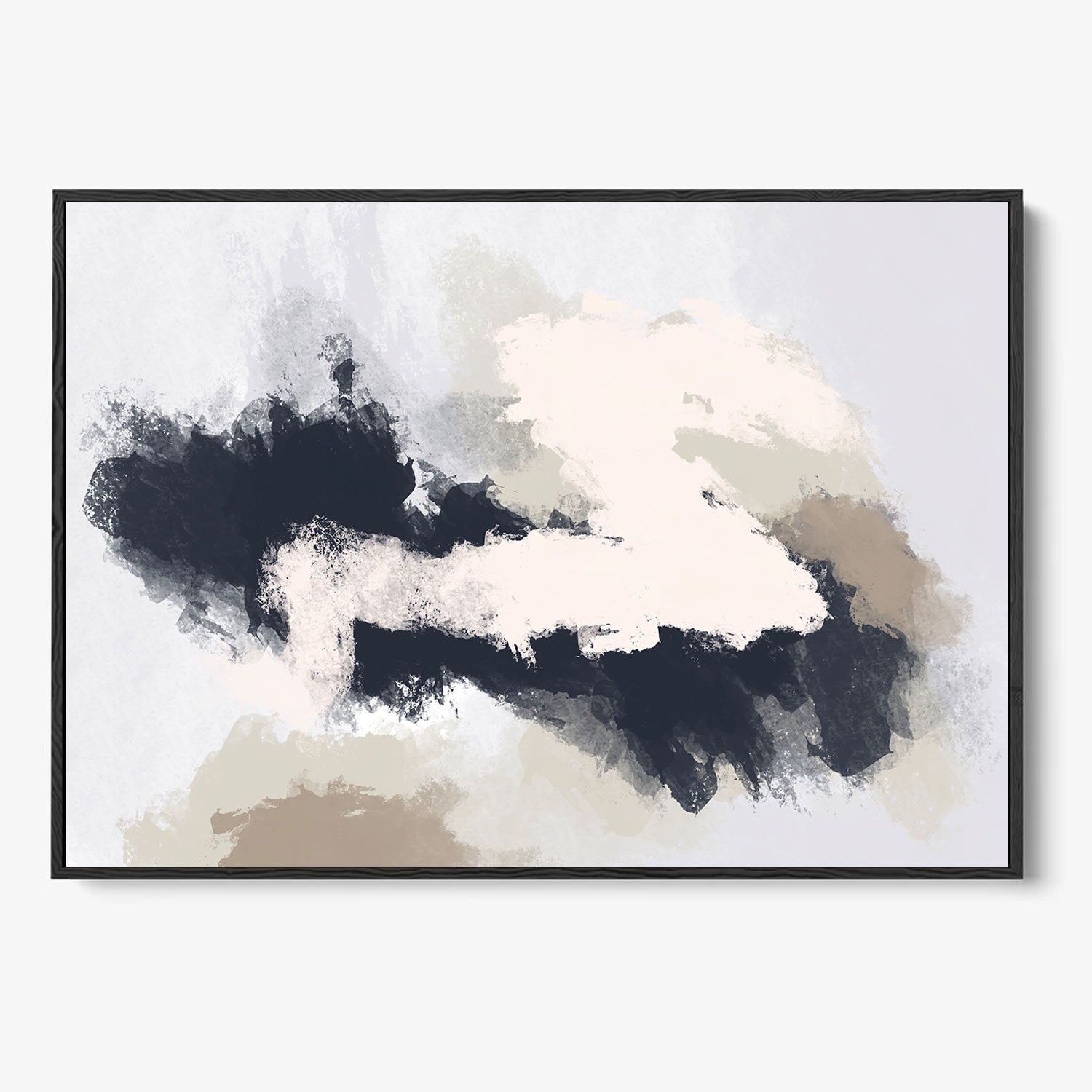 Desert Rain Framed Canvas-framed-Canvas Prints-Abstract House