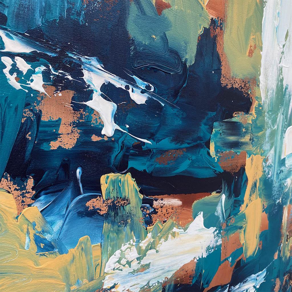 Fables 3 - Original Painting-framed-Painting-Abstract House