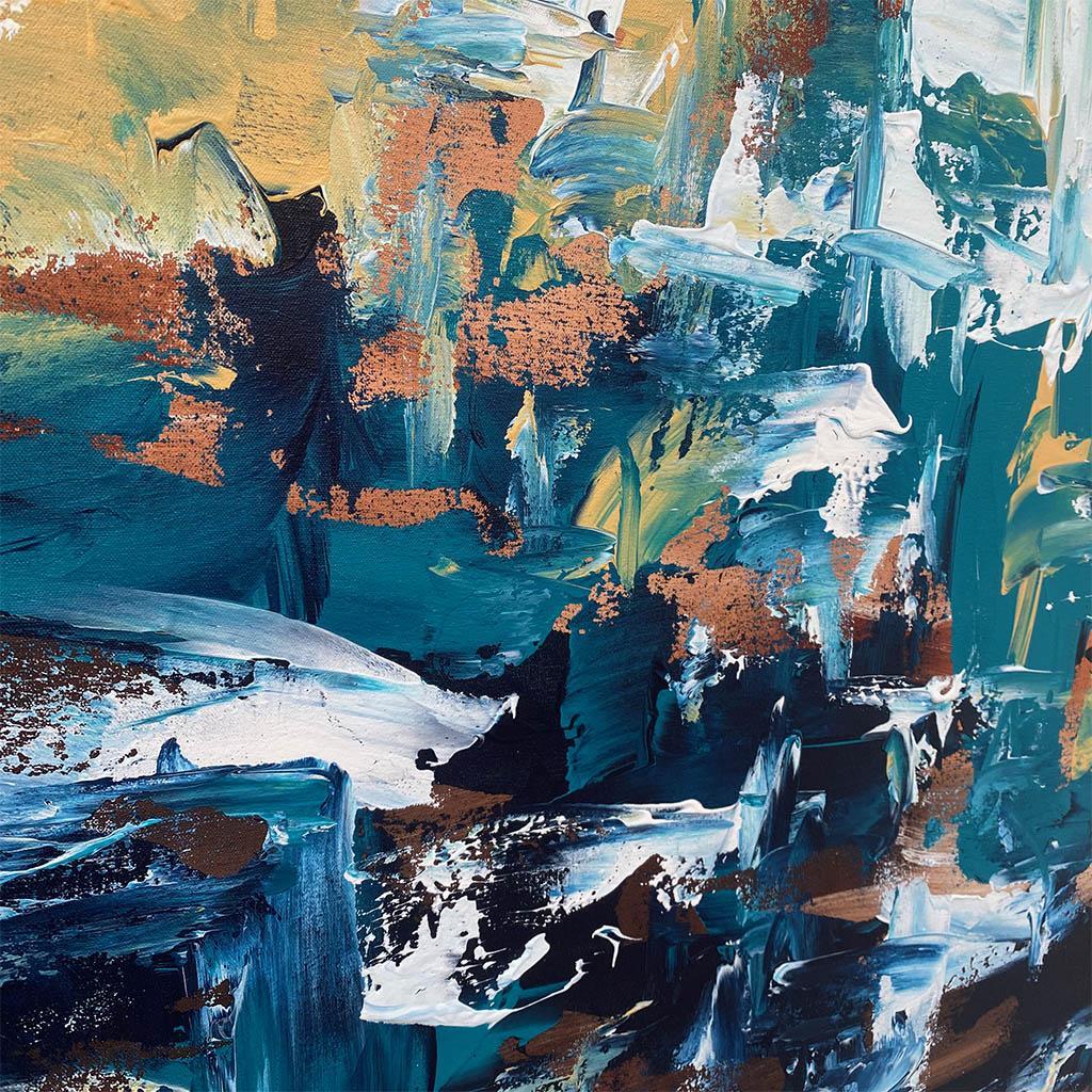 Fables 4 - Original Painting-framed-Painting-Abstract House