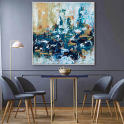 Fables 4 - Original Painting-framed-Painting-Abstract House