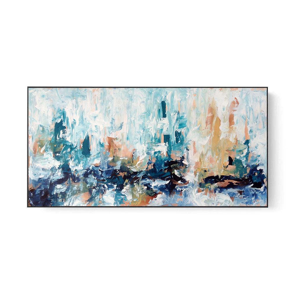 Together - Original Painting-framed-Painting-Abstract House