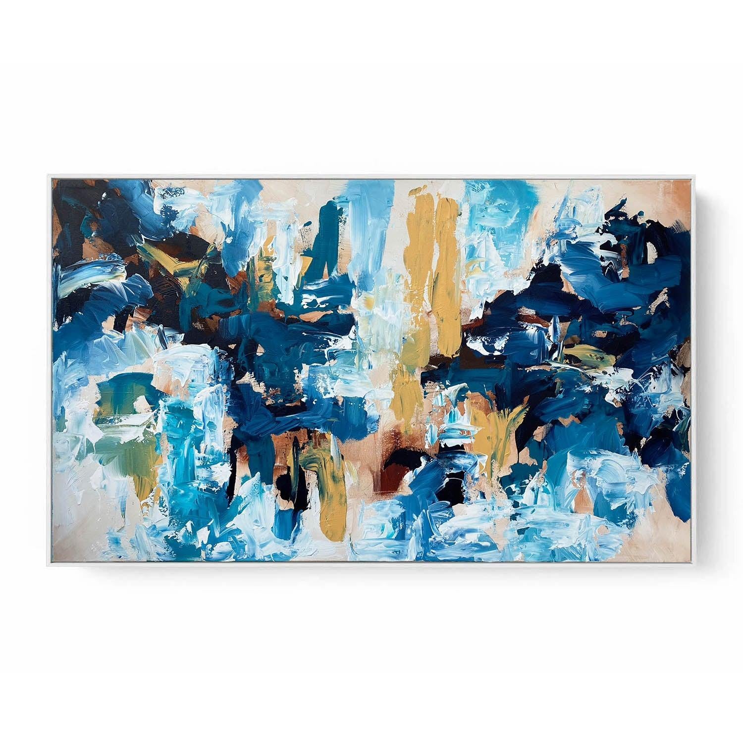 Fables V - Original Painting-framed-Painting-Abstract House