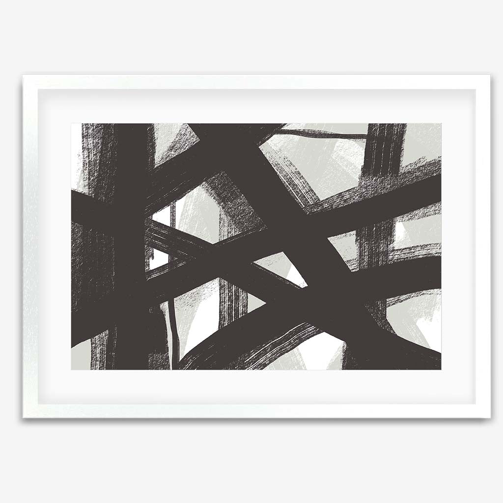 Brave Line Marks Framed Print-framed-Wall Art Print-Abstract House
