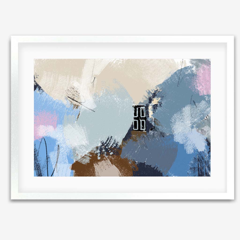 Muted Blush Layers Framed Print-framed-Wall Art Print-Abstract House