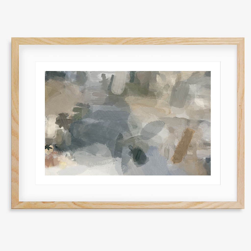 Impressionist Neutral Mood Framed Print-framed-Wall Art Print-Abstract House
