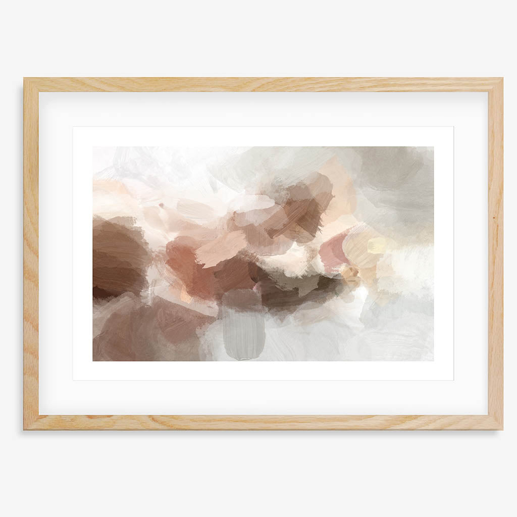 Impressionist Blush Sky Framed Print-framed-Wall Art Print-Abstract House