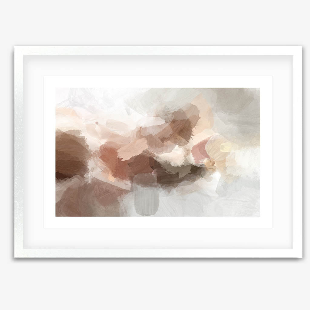 Impressionist Blush Sky Framed Print-framed-Wall Art Print-Abstract House