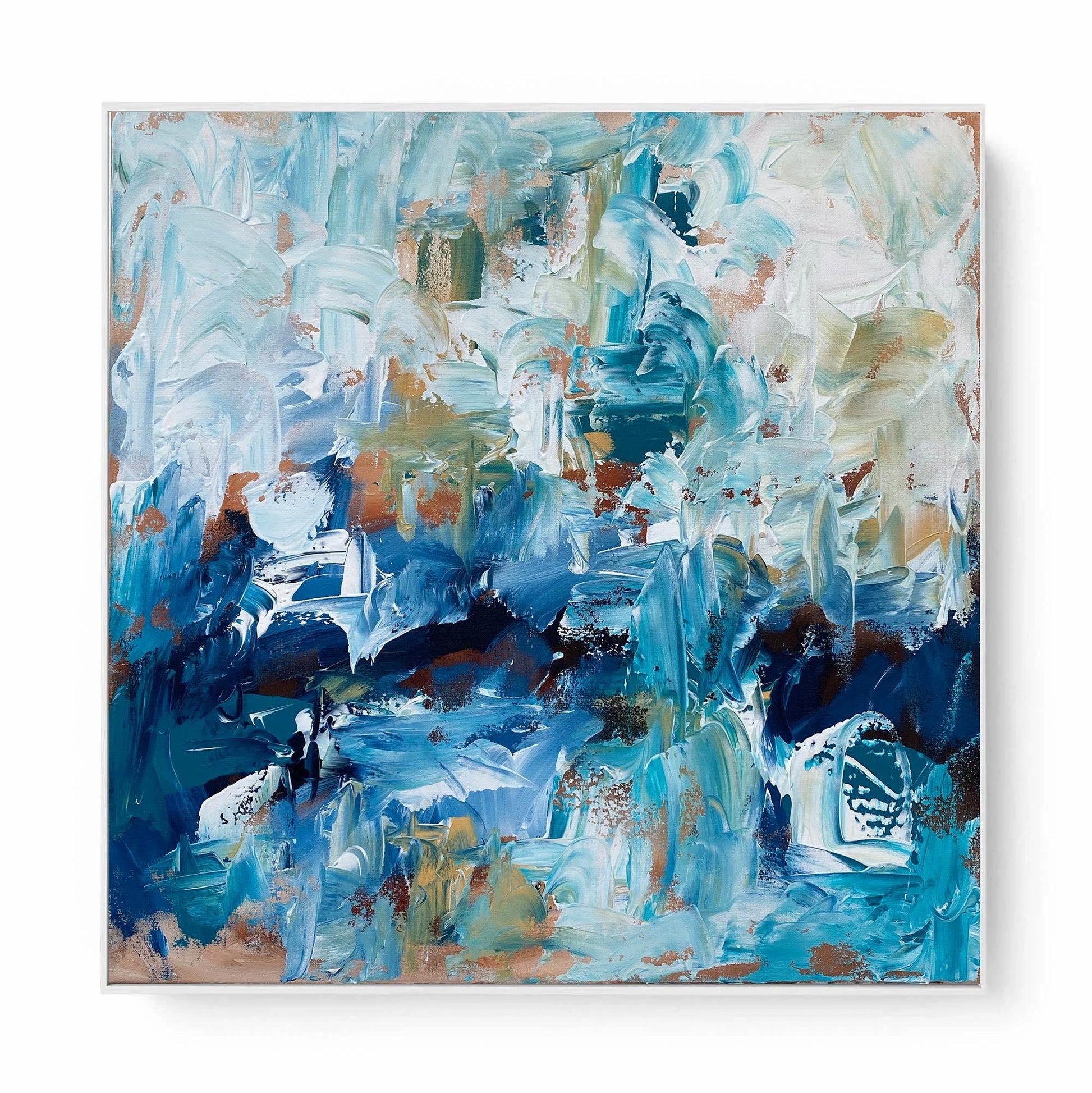 Generations - Original Painting-framed-Painting-Abstract House