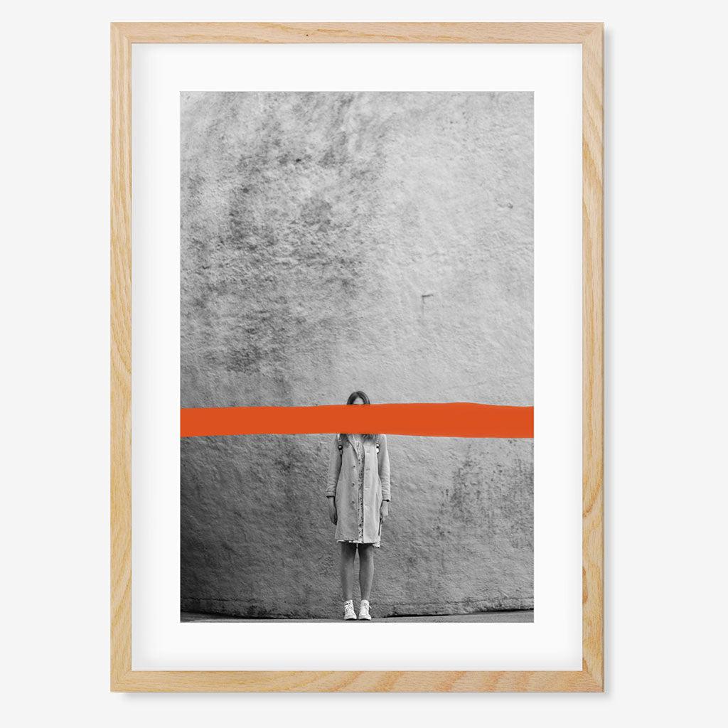 Silence Limited Edition Print - Oak Frame Frame With Mount - Abstract House