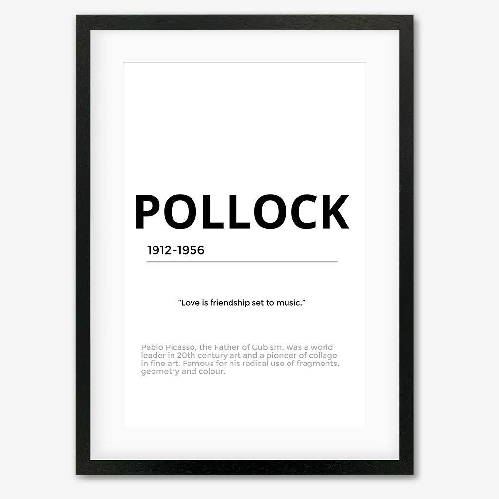 Pollock Legacy Art Print - Black Frame - Abstract House
