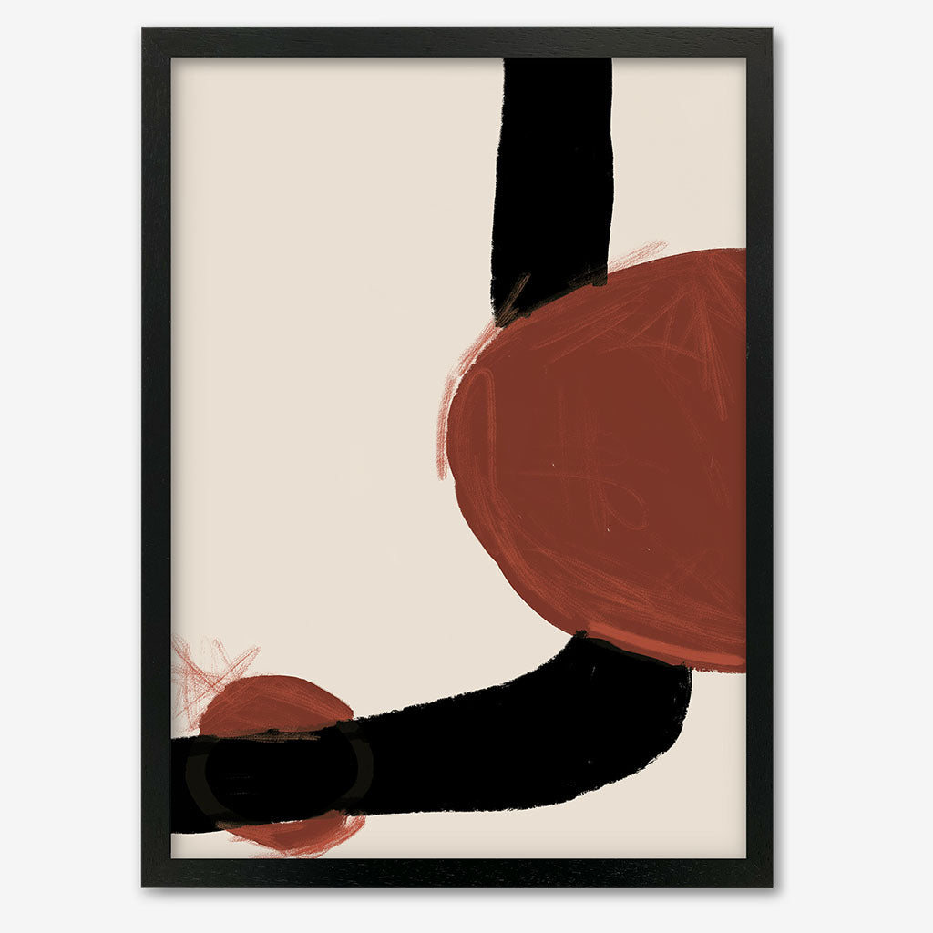 Rusty Red Marks Framed Print-framed-Wall Art Print-Abstract House