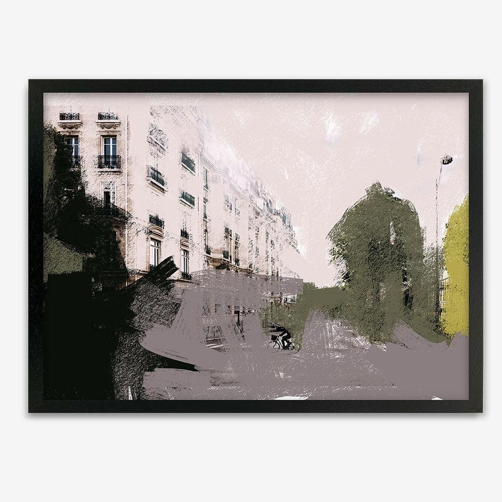 Abstract City Framed Print - Black Frame - Abstract House