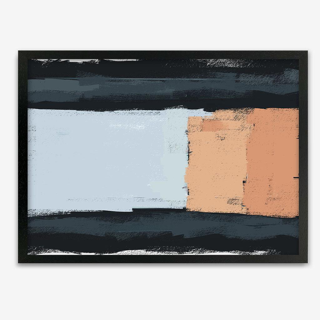 Abstract Colours Framed Print - Black Frame - Abstract House