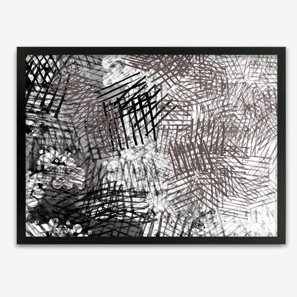Abstract Conversations Framed Print - Black Frame - Abstract House