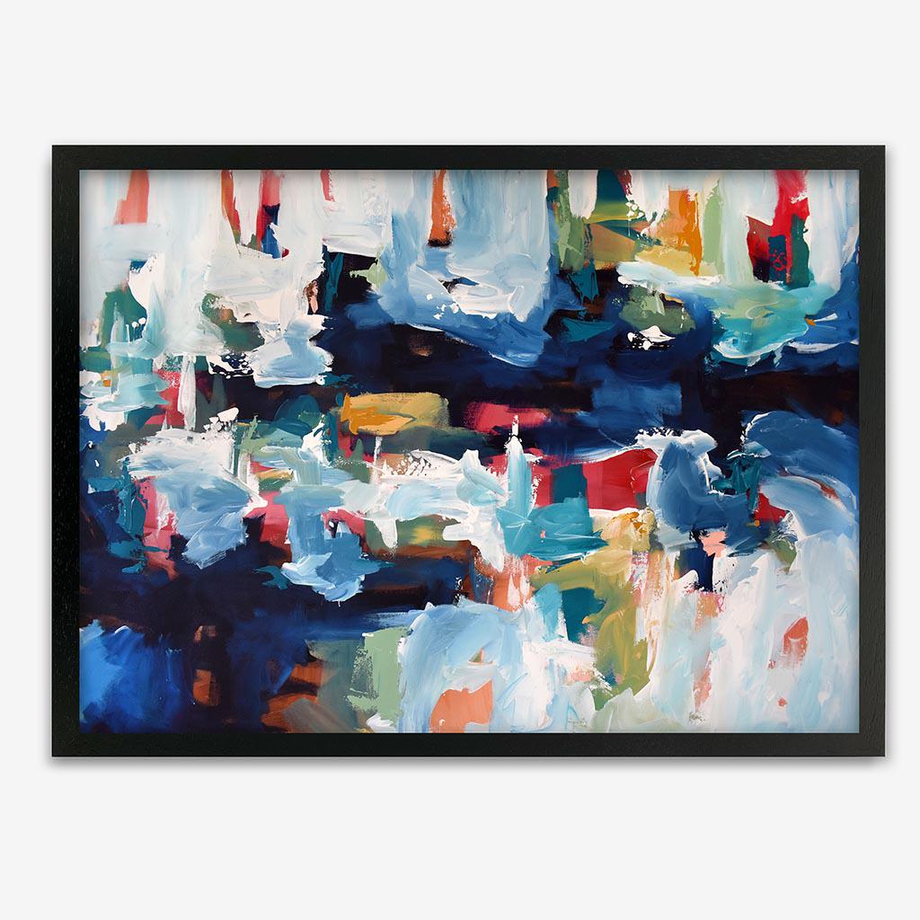Abstract 344 Framed Print - Black Frame - Abstract House