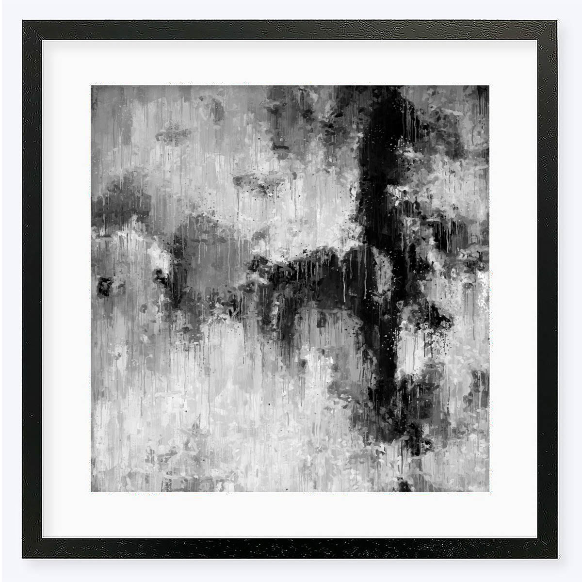 Abstract Mono I Framed Art Print-framed-Square Art Prints-Abstract House
